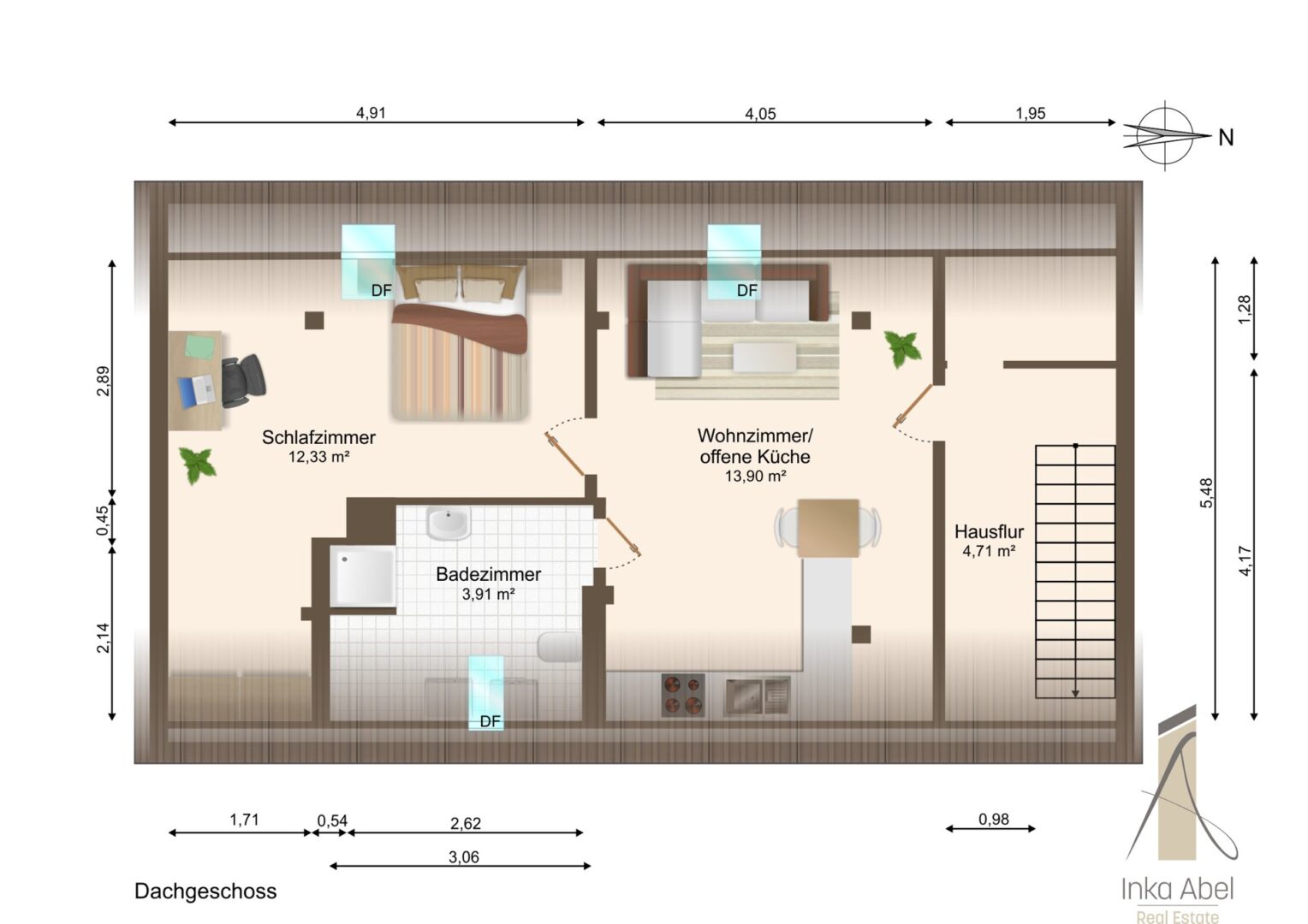 Grundriss Dachgeschoss