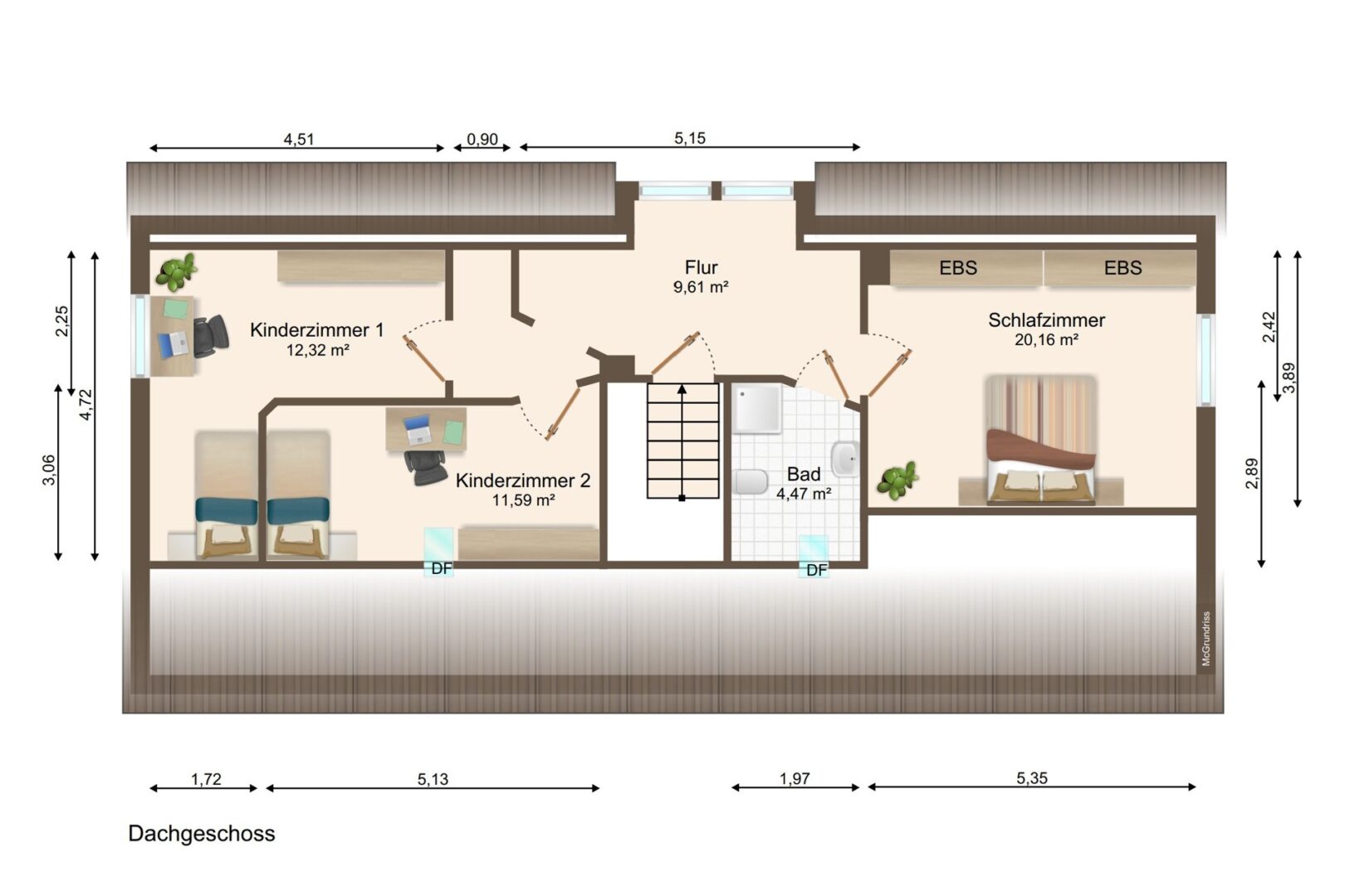 Grundriss Dachgeschoss