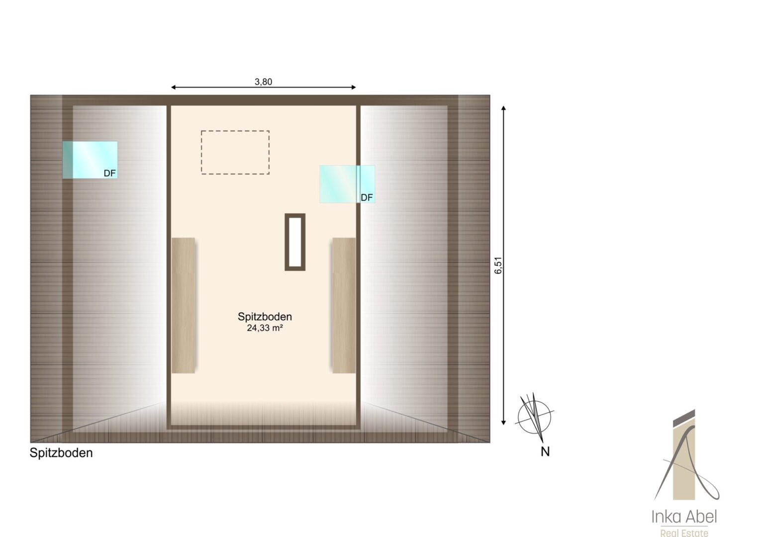 Grundriss Spitzboden