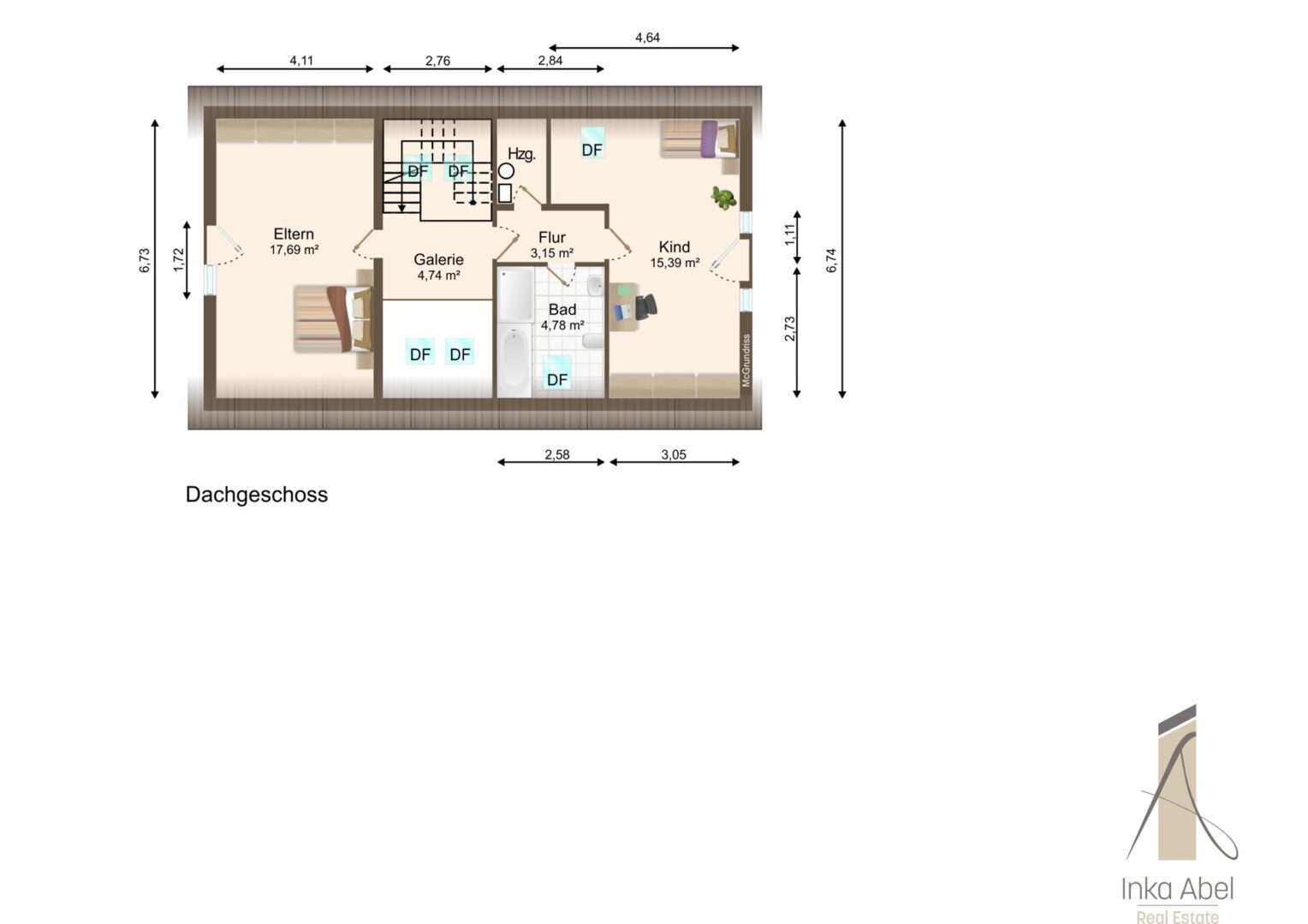 Grundriss Dachgeschoss