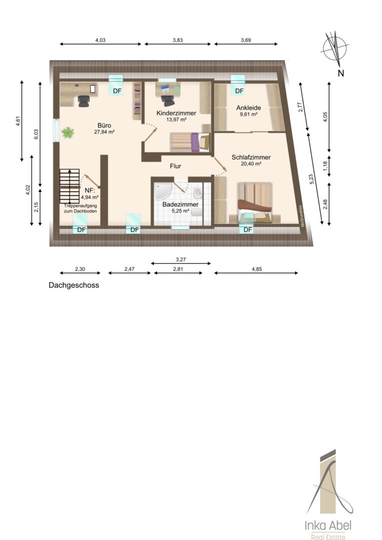 Grundriss Dachgeschoss