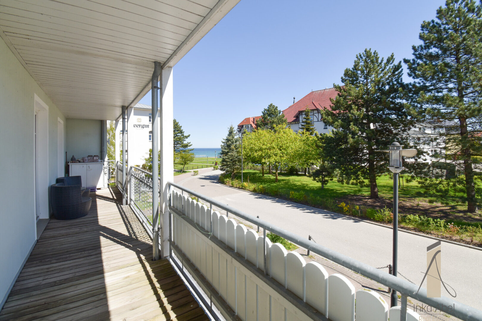 Aussicht vom Balkon