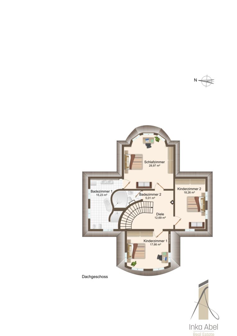 Grundriss Obergeschoss