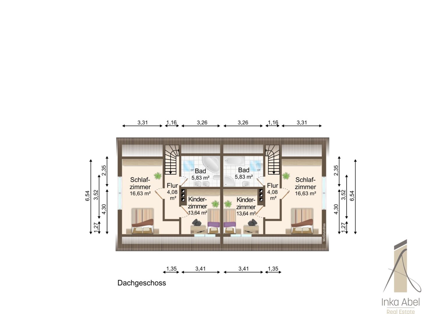 Grundriss Dachgeschoss